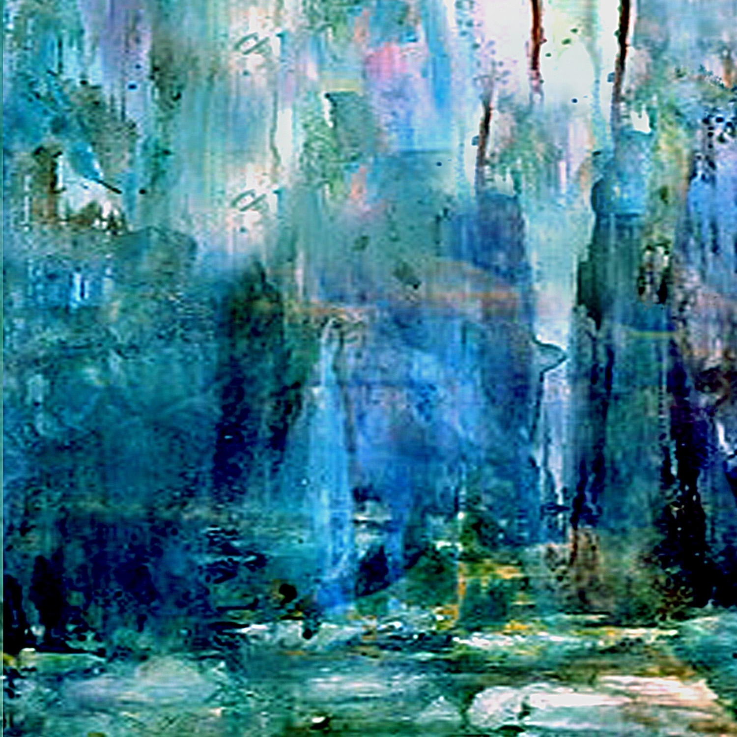 1500x1500 View Photos Of Blue Canvas Abstract Wall Art (Showing 14 Of 20 Photos) - Abstract Blue Oil Painting
