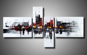 Abstract Building Painting at PaintingValley.com | Explore collection ...