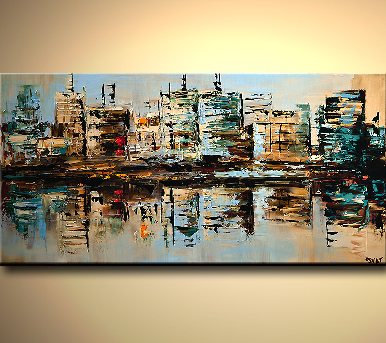 788x700 Painting - Abstract Building Painting