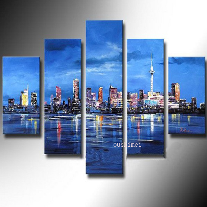 Abstract Building Painting at PaintingValley.com | Explore collection ...