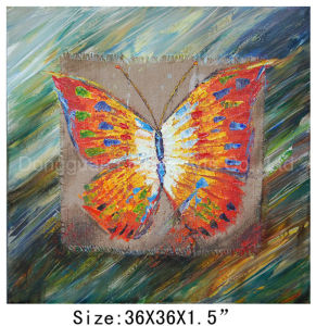 291x300 China Handmade Beautiful Abstract Butterfly Oil Painting Canvas - Abstract Butterfly Painting