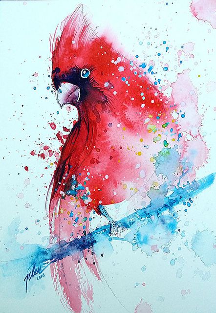 442x640 650 Best Arte Y Color Images On Canvas Paintings - Abstract Cardinal Painting