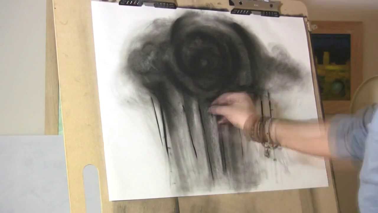 1280x720 Charcoal Drawing Abstract Surreal Time Lapse Speed Drawing Art - Abstract Charcoal Painting