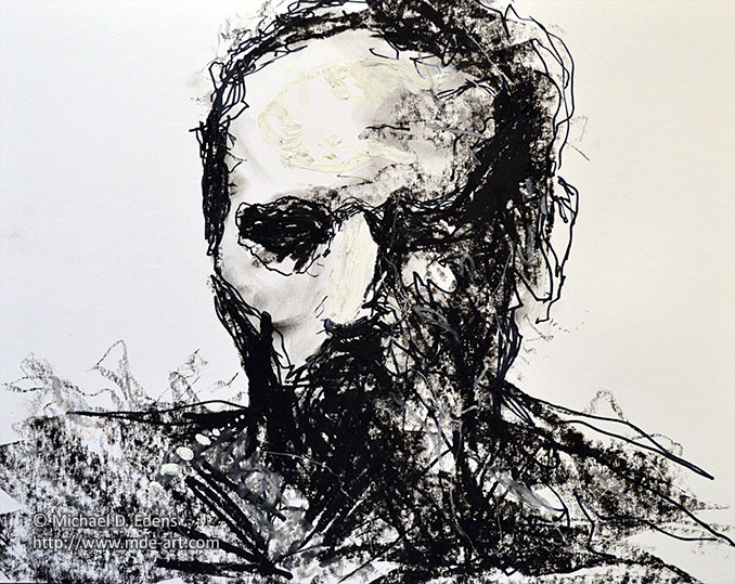 678x539 Abstract Charcoal Art - Abstract Charcoal Painting