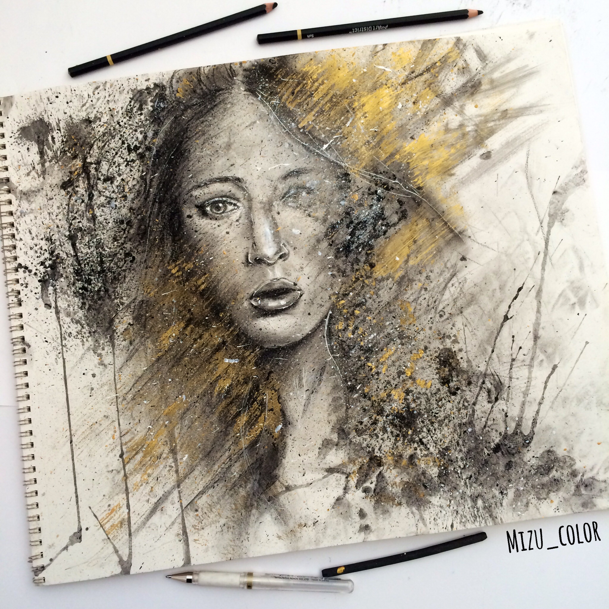 Abstract Charcoal Painting at Explore collection