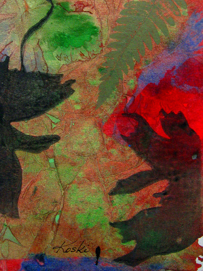 676x900 Images Of Christmas Abstract Paintings - Abstract Christmas Painting