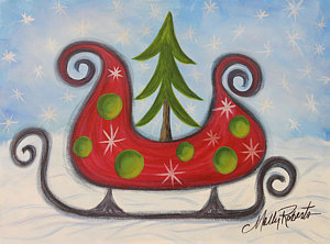 300x222 Abstract Christmas Tree Paintings Fine Art America - Abstract Christmas Painting