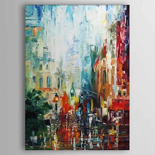 500x500 City - Abstract City Painting