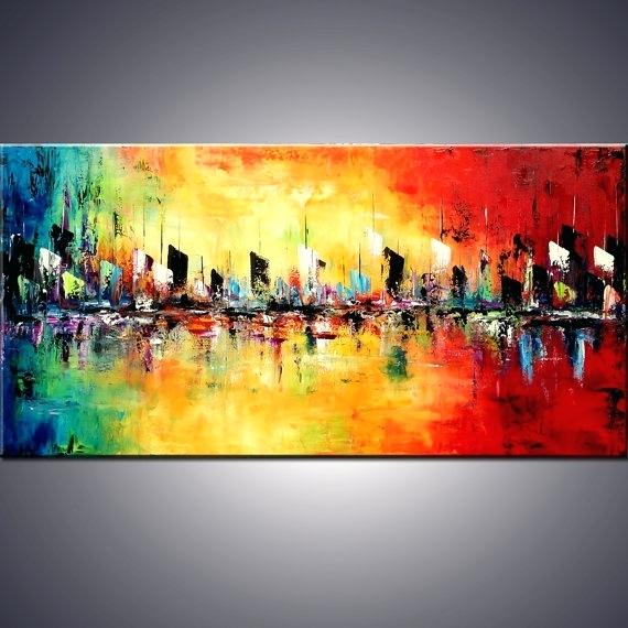 570x570 Abstract Cityscape Paintings Kitec.club - Abstract Cityscape Painting