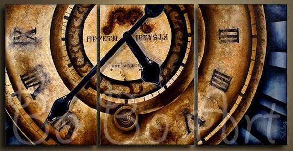 Abstract Clock Painting at PaintingValley.com | Explore collection of ...