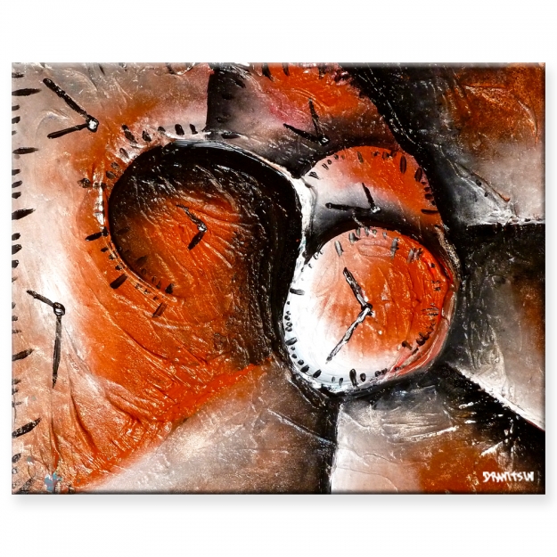 625x625 Contemporary Abstract Paintings Online Videos - Abstract Clock Painting