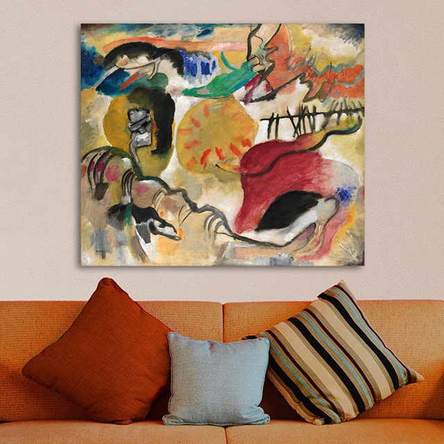 640x640 Hdartisan Abstract Wall Art Pictures For Living Room Home Decor - Abstract Clock Painting