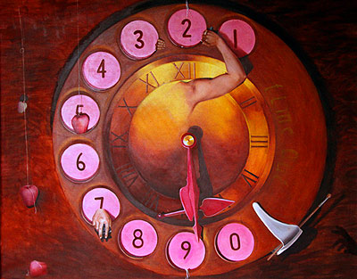 400x313 Kalabhumi.in - Abstract Clock Painting