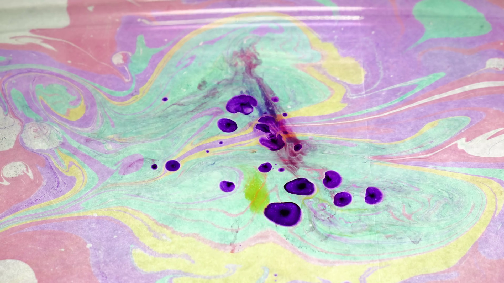 1920x1080 Ink In Water. Colour Ink Reacting In Water Creating Abstract Cloud - Abstract Cloud Painting