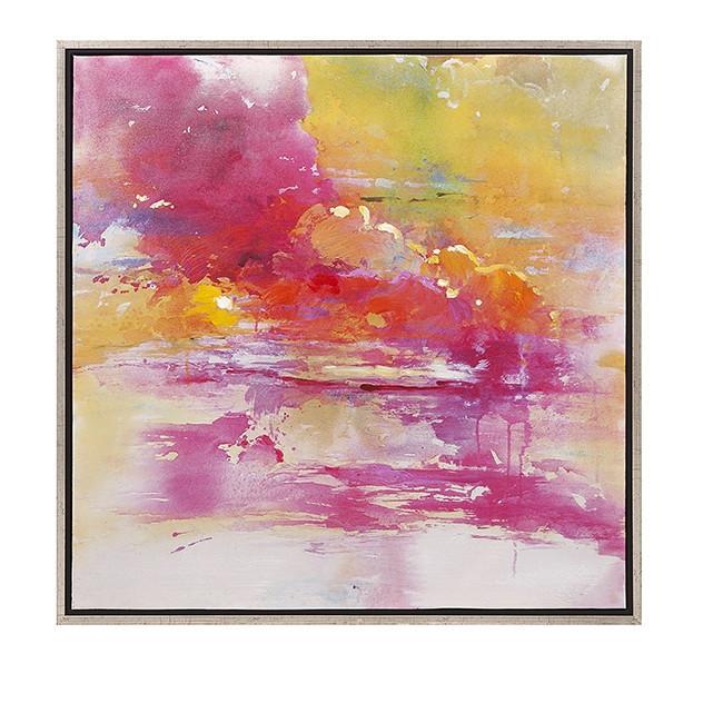 632x632 Pink Amp Yellow Abstract Cloud Painting - Abstract Cloud Painting