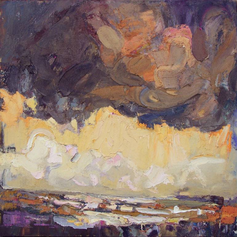 770x770 Saatchi Art Big Original Oil Painting - Abstract Cloud Painting