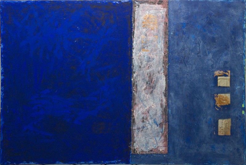 800x536 Blue Blue, Color Field By Hester Van Dapperen Contemporary - Abstract Color Field Painting