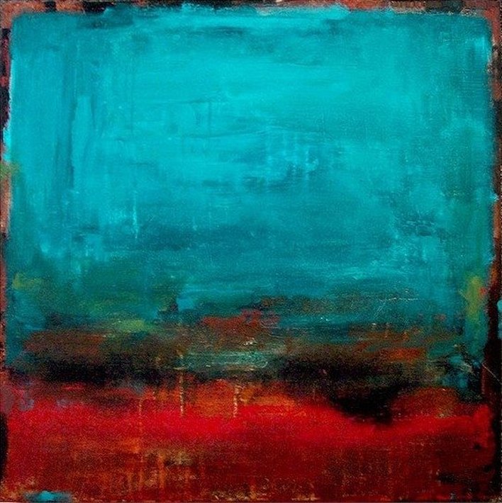 708x710 Color Field Painting - Abstract Color Field Painting