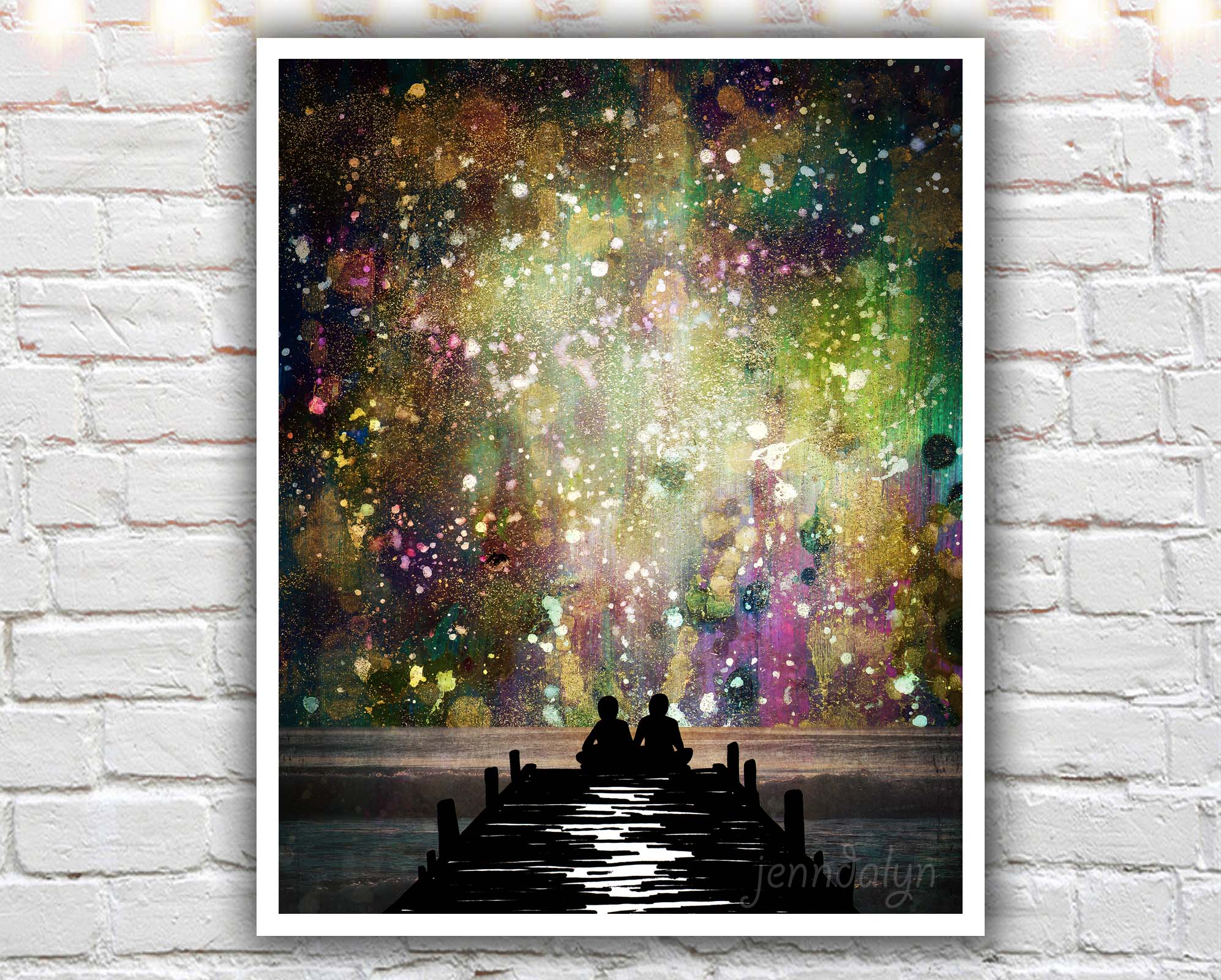 1994x1600 The Universe Was Ours - Abstract Couple Painting