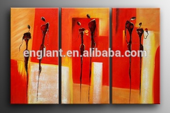 350x234 Abstract Painting Couples Love On Canvas - Abstract Couple Painting