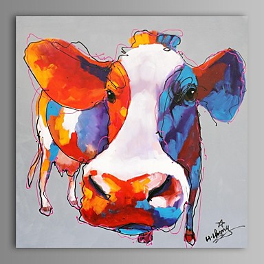 384x384 Luckydonkey Rakuten Global Market Contemporary Art In Modern - Abstract Cow Painting