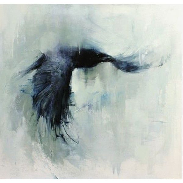 Abstract Crow Painting at PaintingValley.com | Explore collection of ...