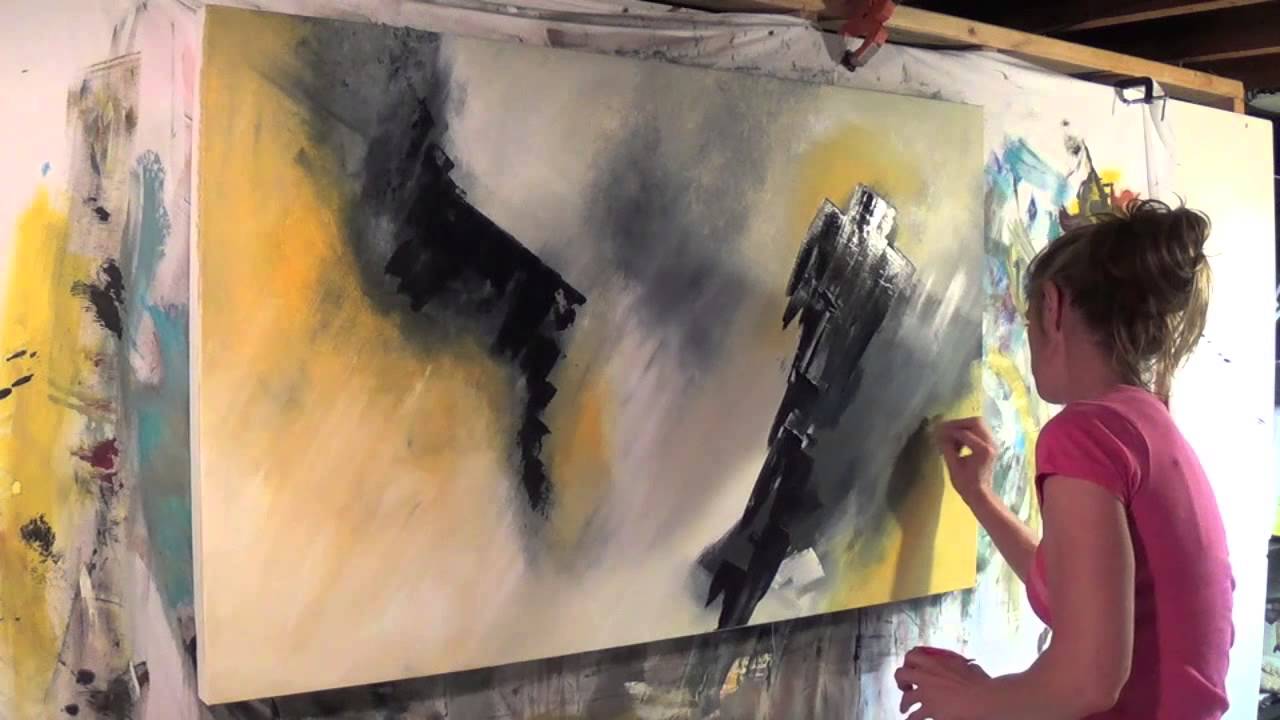 1280x720 Abstract Art Painting Demo - Abstract Crow Painting
