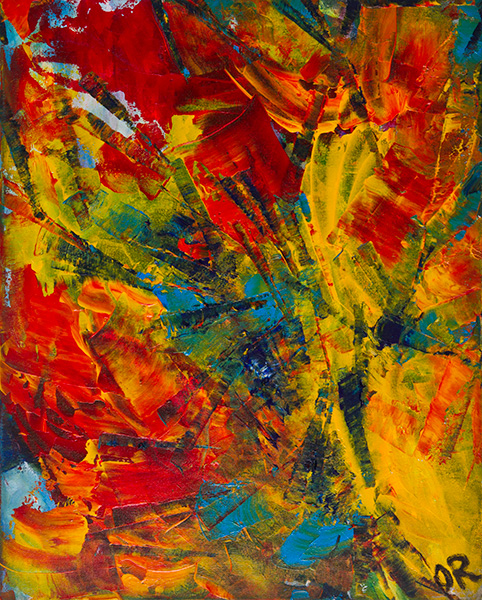 482x600 Abstract Portraits Floral Dance Painting By Olga Rykova - Abstract Dance Painting