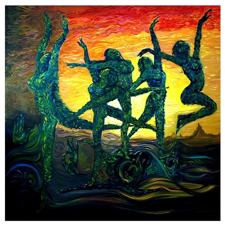 760x760 Buy Abstract Dancer By Community Artists Group@ Rs. 184490. Code - Abstract Dance Painting