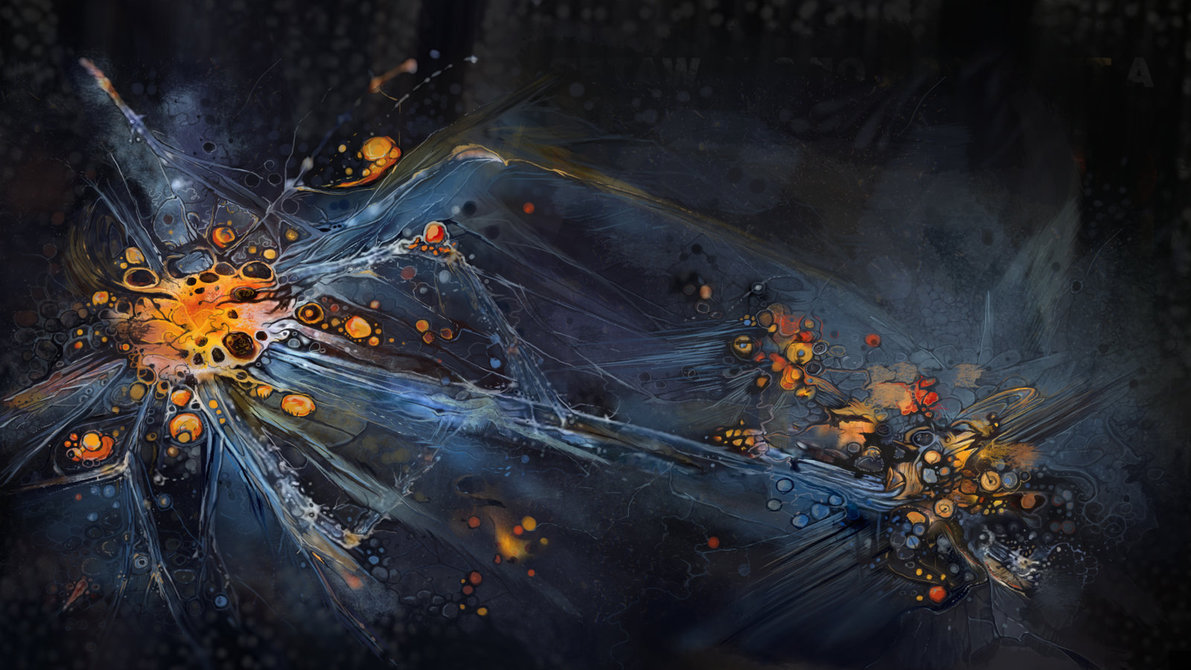 1191x670 Plankton Abstract Digital Painting By Vengefulgnome - Abstract Digital Painting