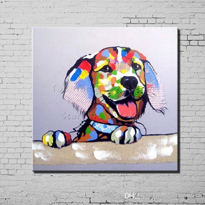 Abstract Dog Painting