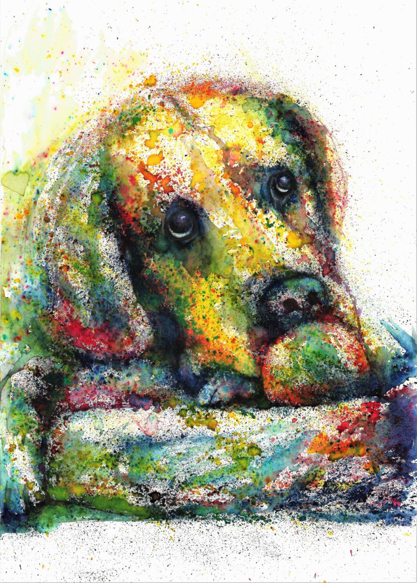 Abstract Dog Painting 15 