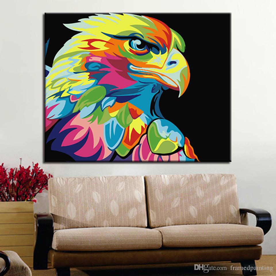 960x960 Online Cheap Framework Diy Digital Oil Painting By Numbers Kits - Abstract Eagle Painting