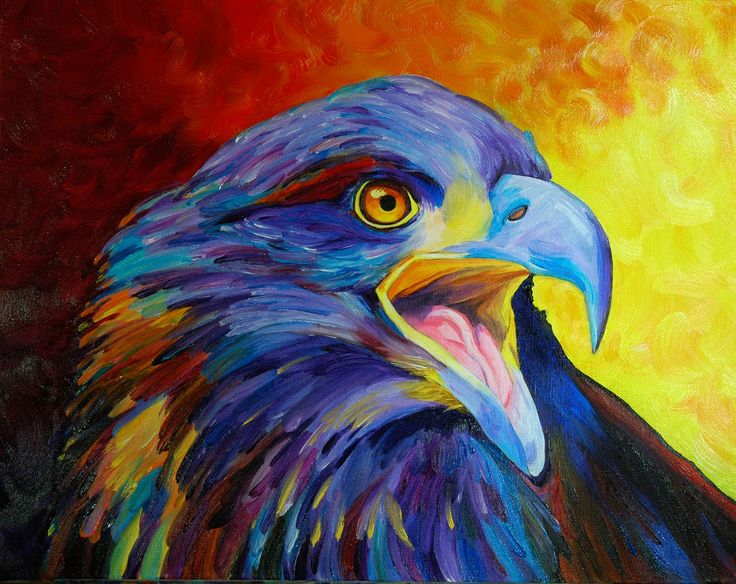 736x584 Eagle Abstract Painting Hd Pictures - Abstract Eagle Painting