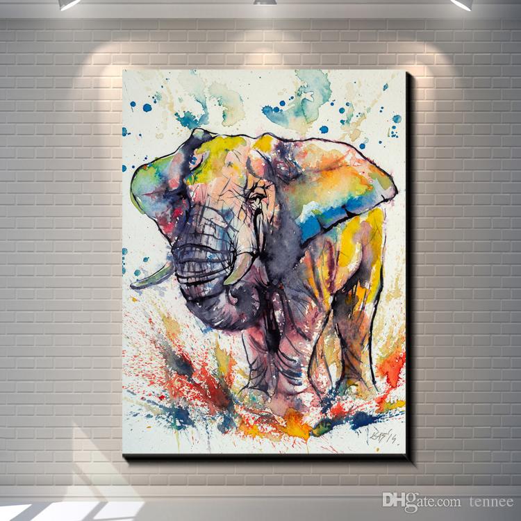 Abstract Elephant Painting Watercolor At Paintingvalley.com 