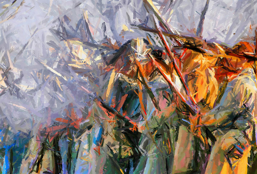 900x609 American Civil War - Abstract Expressionist Painting