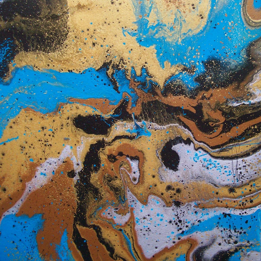 1000x998 Original Contemporary Abstract Expressionism Paintings, Moving - Abstract Expressionist Painting