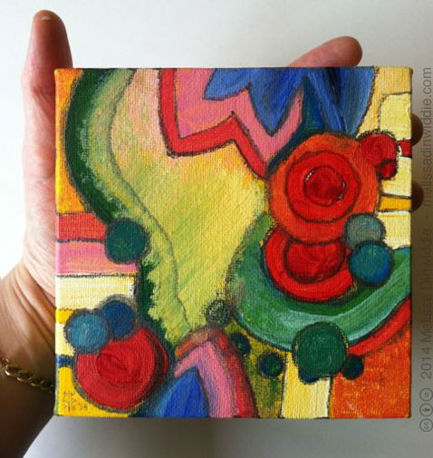 478x505 Summer Of Love Abstract Expressionist Painting, Melissa - Abstract Expressionist Painting