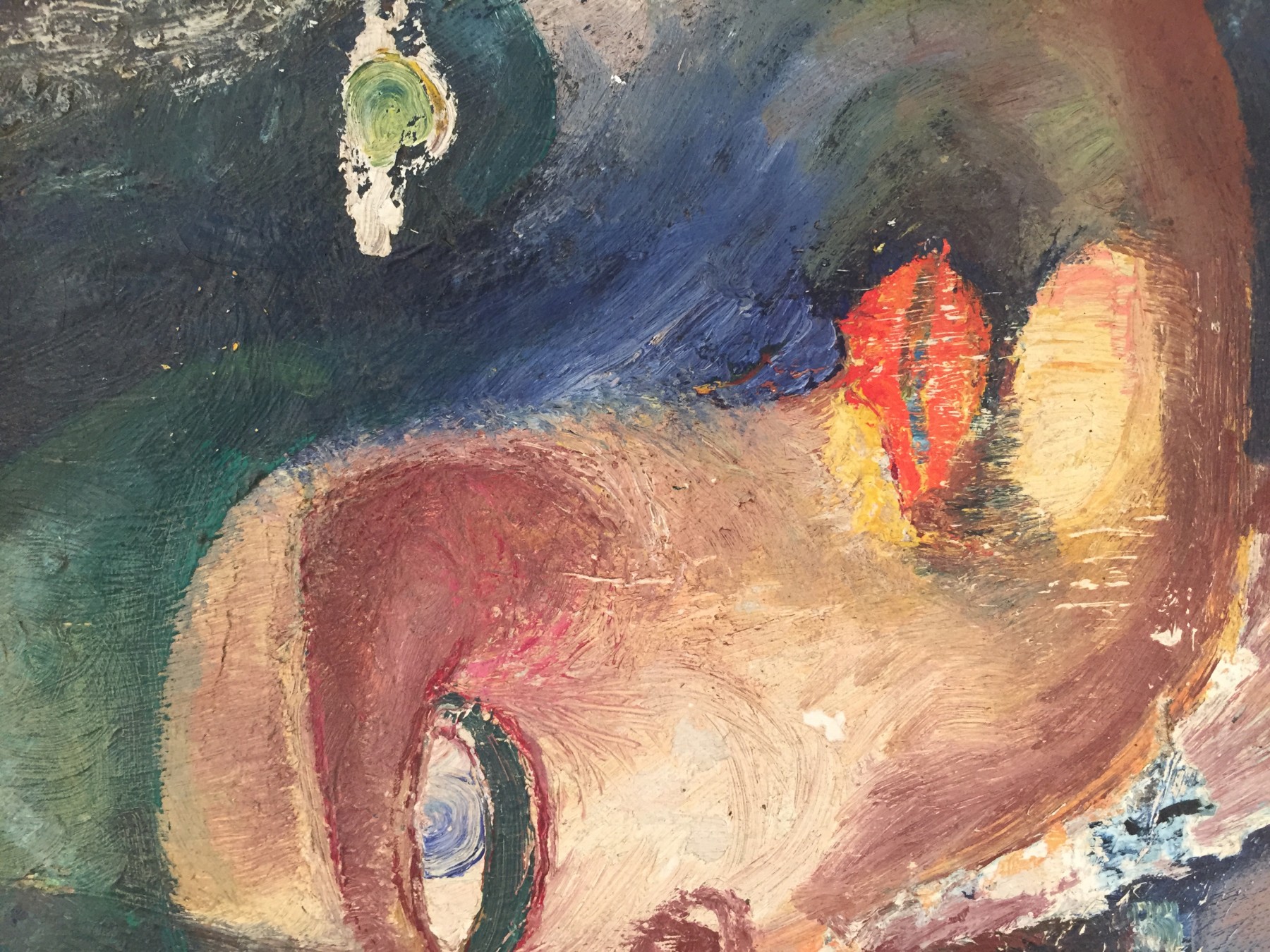 1800x1350 Unsigned Austrian Abstract Expressionist Painting Nyshowplace - Abstract Expressionist Painting