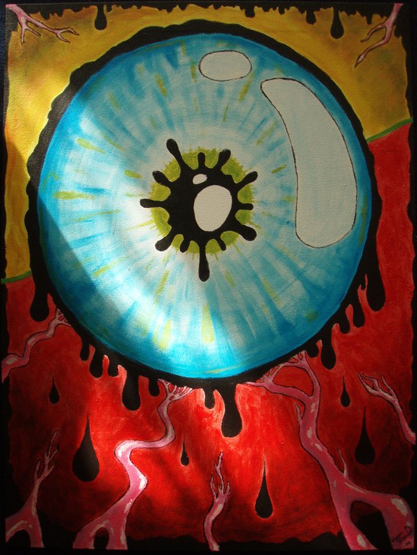 600x799 Abstract Painting Eye By Rawmarius - Abstract Eye Painting