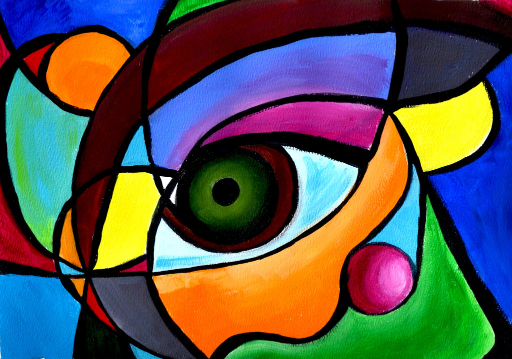 1024x719 Eye Abstract Painting By Prancingdeer722 - Abstract Eye Painting