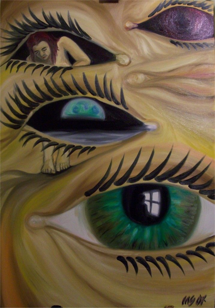 717x1024 Pictures Abstract Painting Of Eyes, - Abstract Eye Painting