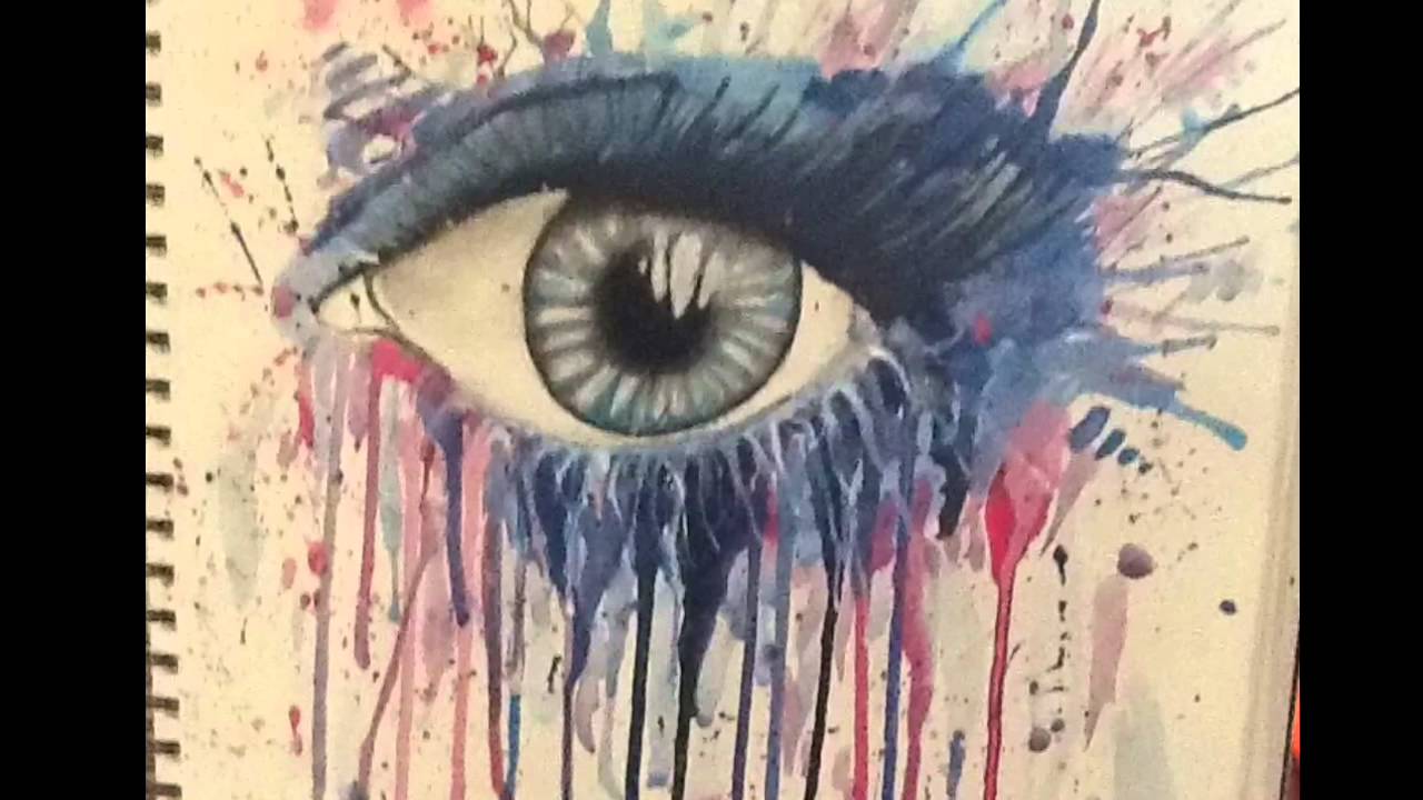 1280x720 Abstract Eye Painting - Abstract Eye Painting