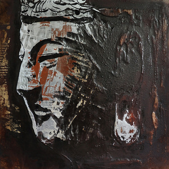 350x350 Famous Abstract Buddha Face Painting - Abstract Face Painting