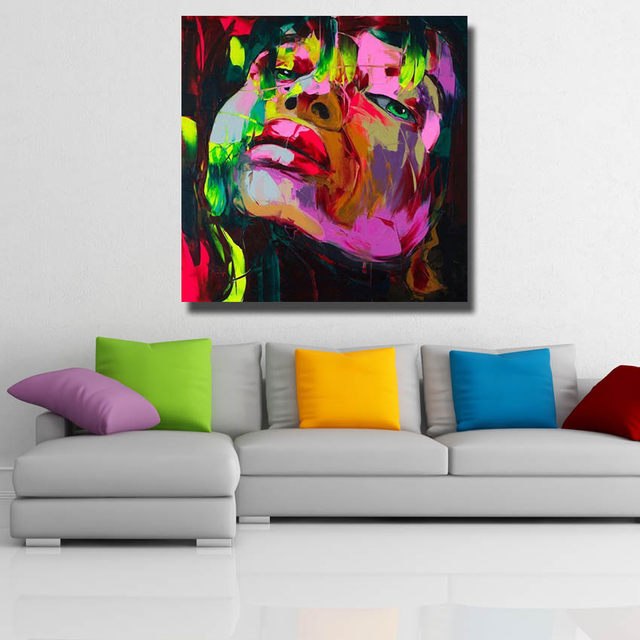 Abstract Face Painting On Canvas at PaintingValley.com | Explore ...