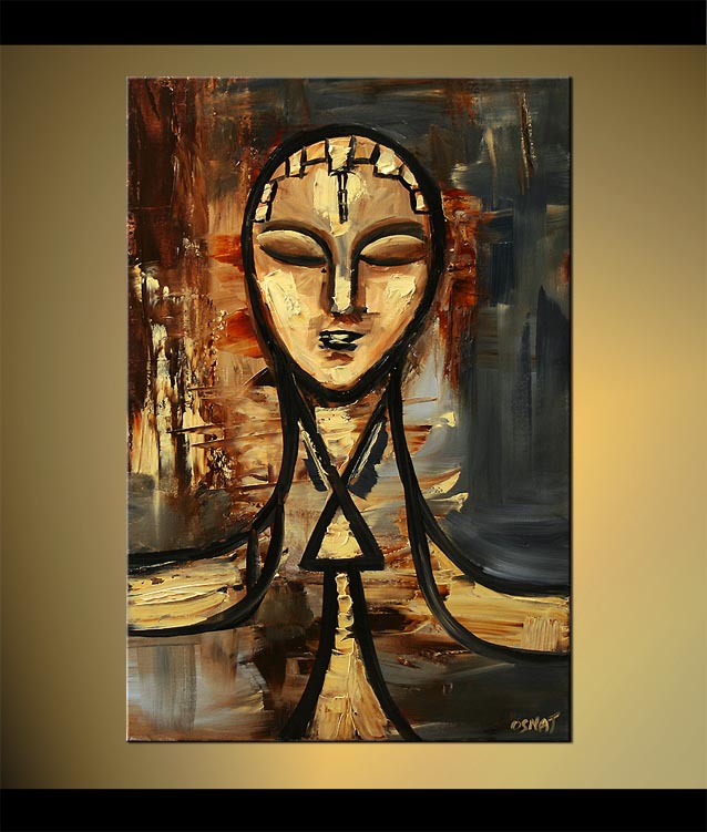 638x751 Painting - Abstract Face Painting On Canvas