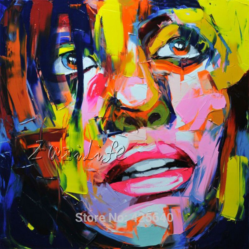 Abstract Face Painting On Canvas at PaintingValley.com | Explore ...