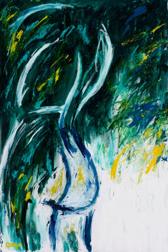 640x960 Abstract Female Body 2 By Dabaryan - Abstract Female Painting