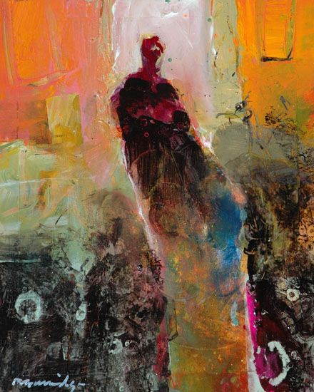 Abstract Figure Painting at PaintingValley.com | Explore collection of ...