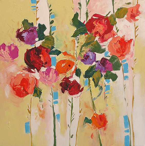 Abstract Floral Painting at Explore collection of